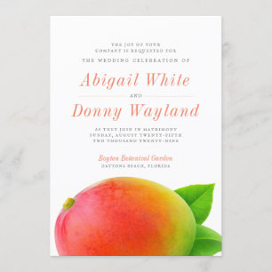 Summer Mango   Wedding Celebration Invite