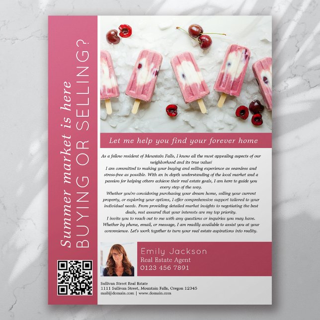 Summer Market is Here Real Estate Marketing Flyer (Creator Uploaded)