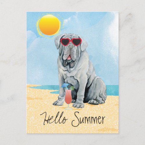 Summer Mastino Postcard