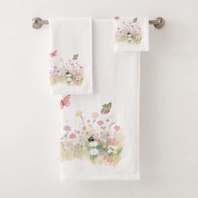 Summer Meadow Bath Towels Set (Insitu)