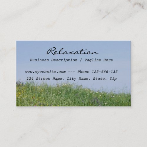 Summer Meadow Business Card