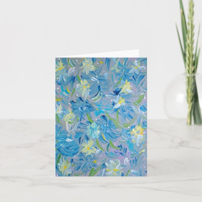 Summer Meadow Floral Note Card (Front)