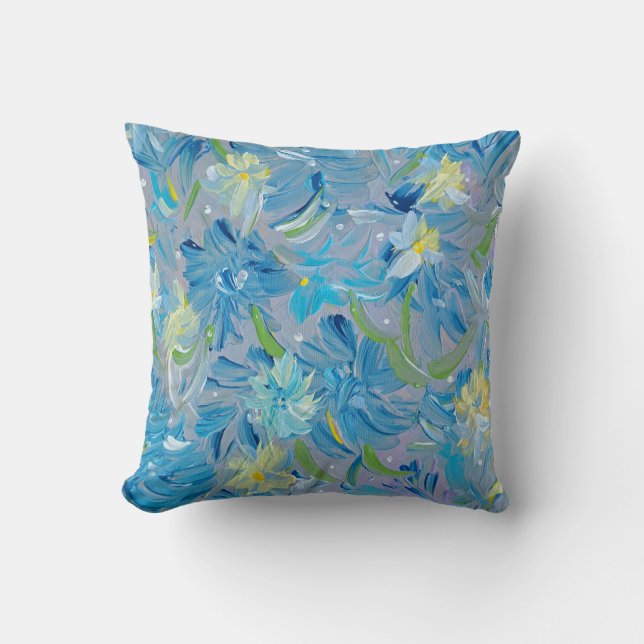Summer Meadow  Throw Pillow (Front)