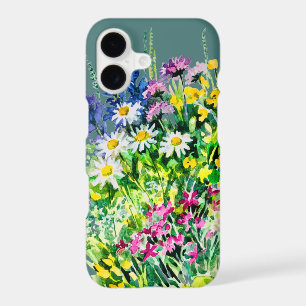 Summer meadow, wild flowers iPhone 17 case