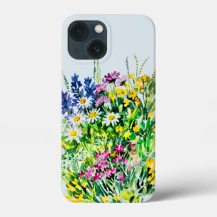 Summer meadow, wild flowers iPhone 13 mini case