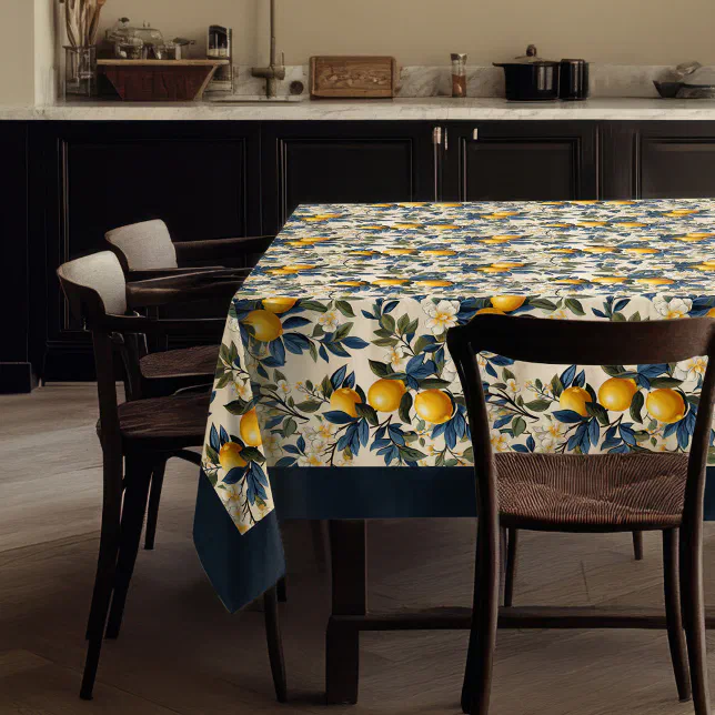 Mediterranean Lemon Delight Table Cloth