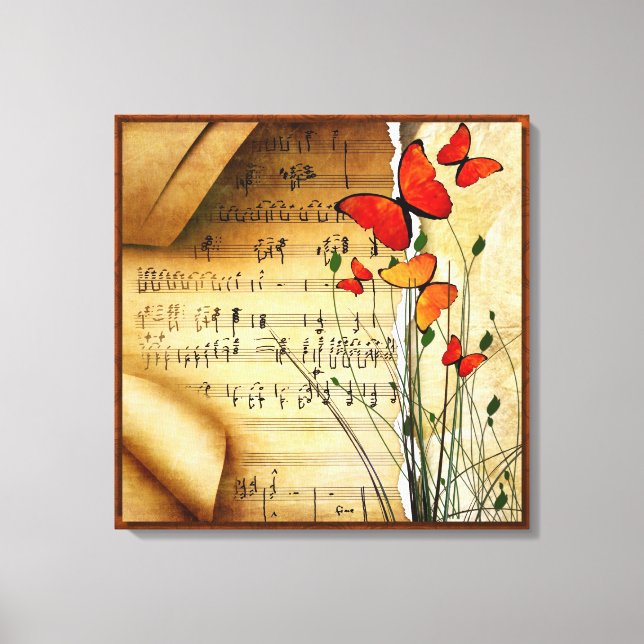 Summer Melody Wrapped Canvas Print (Front)