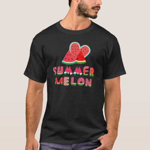 Summer Melon Watermelon  T_Shirt