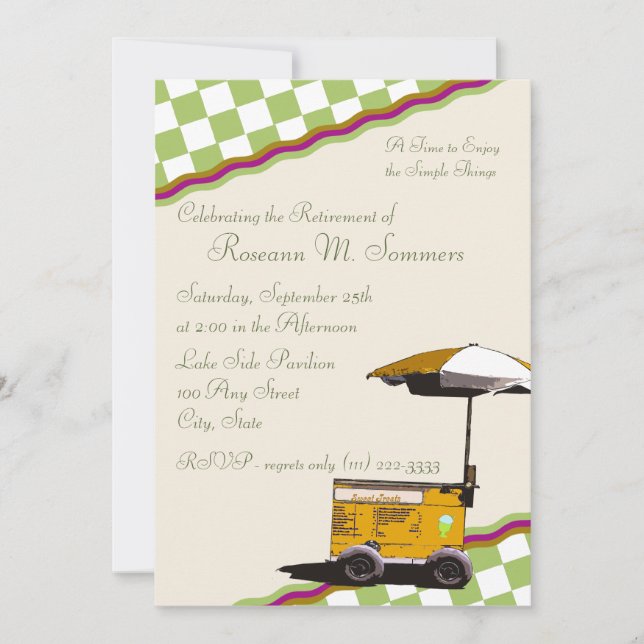 Summer Memories/ Retirement Invitation (Front)