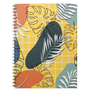 Summer memphis seamless pattern,abstract shapes an notebook