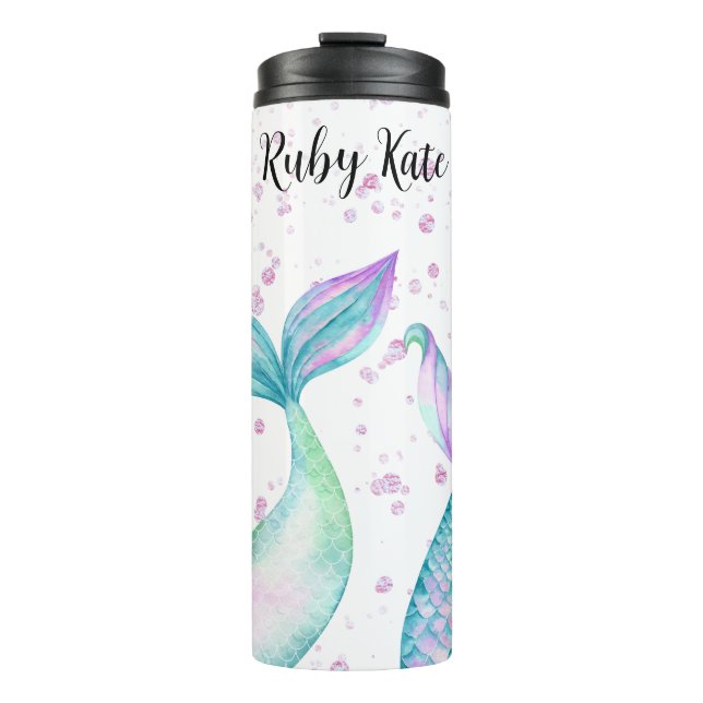 Summer Mermaid Fins Thermal Tumbler (Front)
