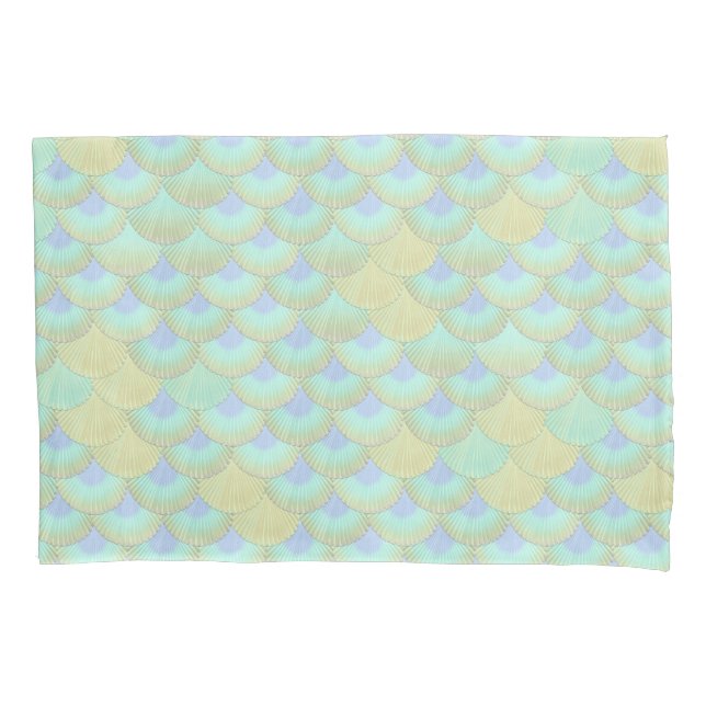Summer Mermaid Palm Scales #1 #wall #decor #art Pillow Case (Front)