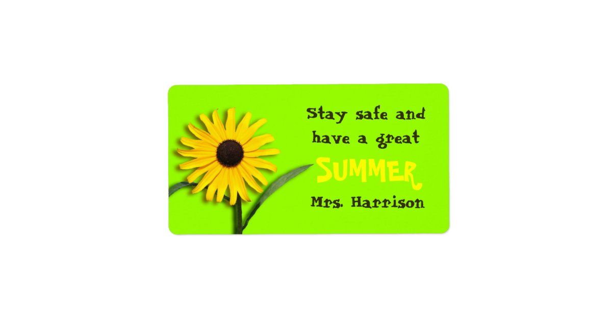 Summer Message Candy Bar Wrapper From Teacher Label | Zazzle