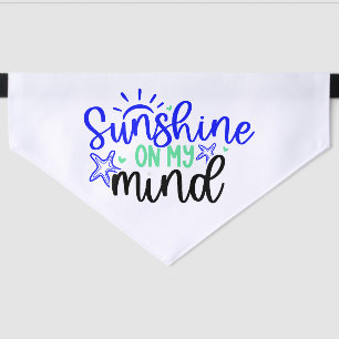 Summer Mindset "Sunshine On My Mind" Pet Bandana Collar