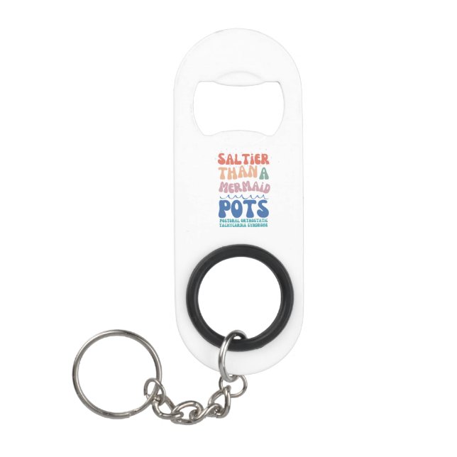 Summer Mini Bottle Opener With Keychain (Front)