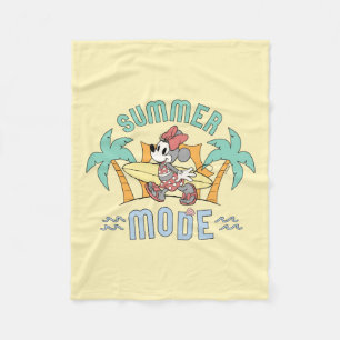 Summer Mode Minnie Mouse Fleece Blanket