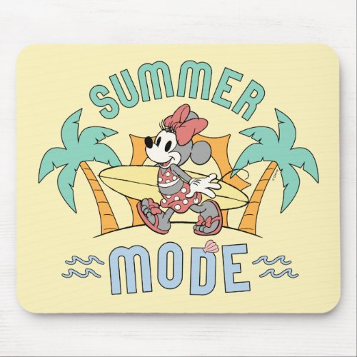 Summer Mode Minnie Mouse Mouse Pad