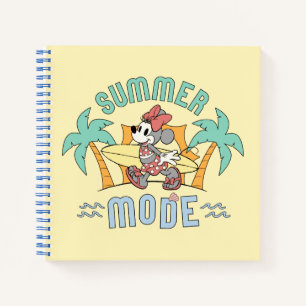 Summer Mode Minnie Mouse Notebook