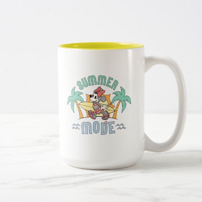 Summer Mode Minnie Mouse Two-Tone Coffee Mug (Right)
