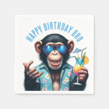 Summer Monkey Happy Birthday Bro Summer Vibes