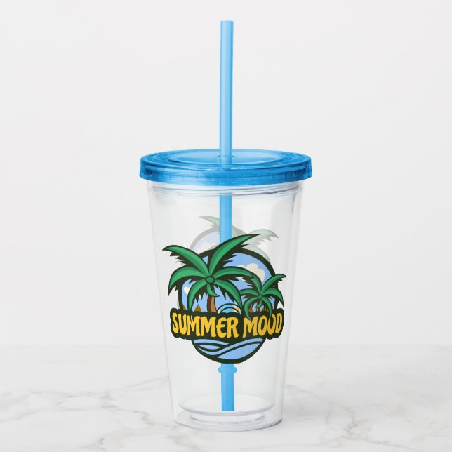 Summer Mood Acrylic Tumbler (Front)