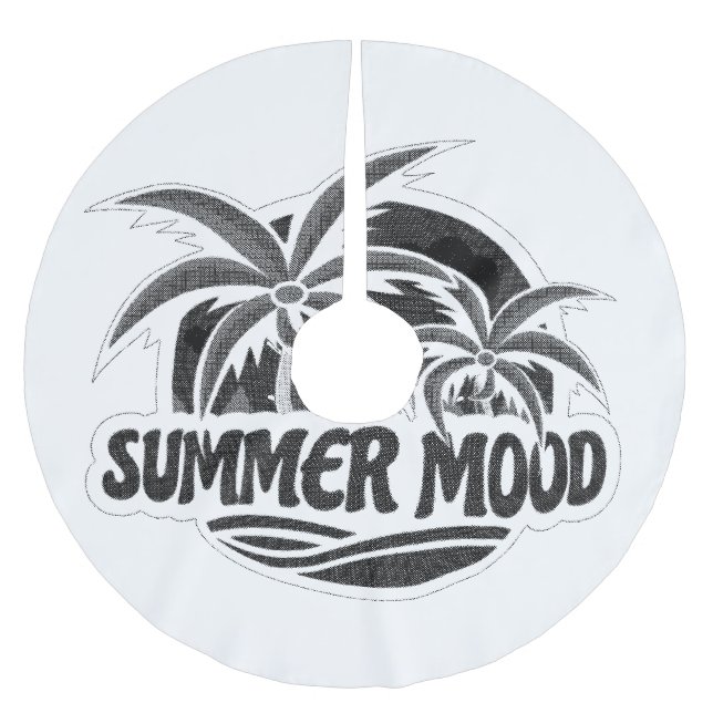 Summer Mood Brushed Polyester Tree Skirt (Front)