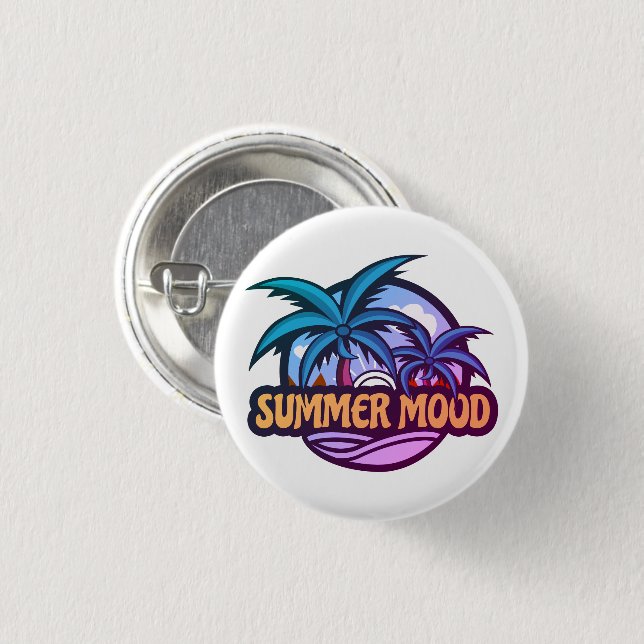 Summer Mood Button (Front & Back)