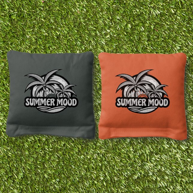 Summer Mood Cornhole Bags (Grass)