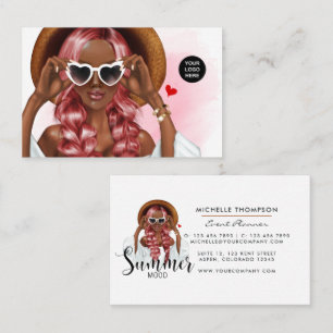 Summer Mood Fashion Event Planner Business Card