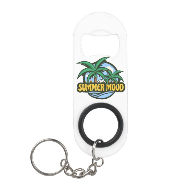 Summer Mood Keychain Bottle Opener (Front)