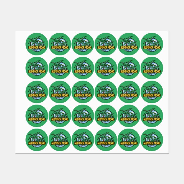 Summer Mood Labels (Sheet)