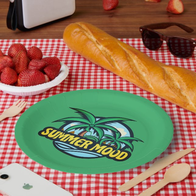 Summer Mood Paper Plates (Picnic)