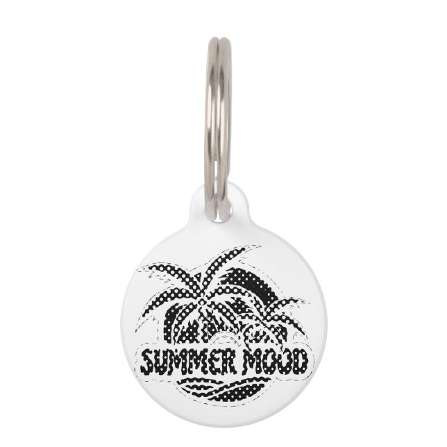Summer Mood Pet ID Tag (Front)