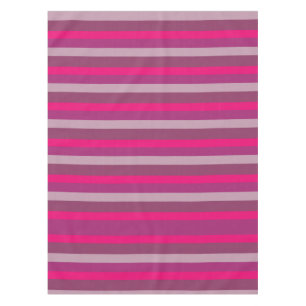 Summer Mood Pink Mauve Purple Magenta lines Tablecloth
