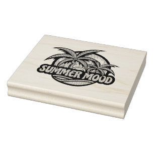 Summer Mood Rubber Stamp