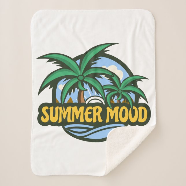 Summer Mood Sherpa Blanket (Front)