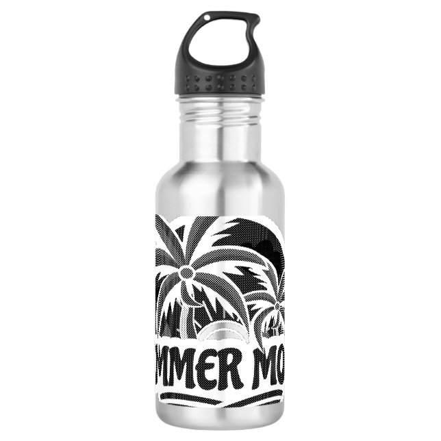 Summer Mood Stainless Steel Water Bottle (Front)