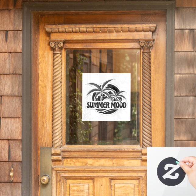 Summer Mood Window Cling (Home Door)
