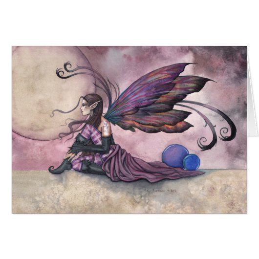 Summer Moon Fairy Card by Molly Harrison (Front Horizontal)