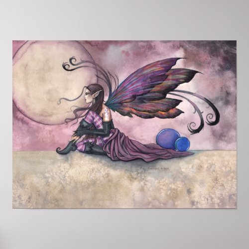 Summer Moon Fairy Gothic Fantasy Art Poster