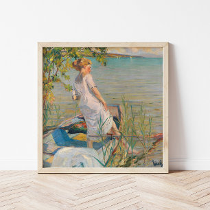 Summer Morning on Lake Starnberg   Edward Cucuel Poster