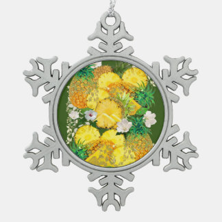 Summer Morning Snow Copo-Type Pewter Snowflake Pewter Christmas Ornament