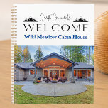 Summer Mountain Cabin Rental Guest Comments  Planner<br><div class="desc">Introducing the Vacation Rental Photo Guest Comment Sign-In book, a unique and modern way to welcome your guests to their home away from home and gather wonderful comments and feedback about their stay. Our stylish guest book feature a personalized photo of your rental property, Optional QR code on back so...</div>