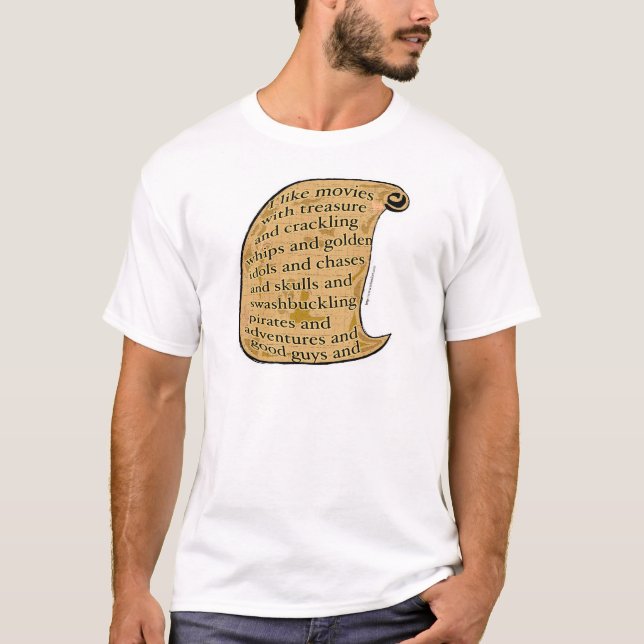 Summer Movies Fun Cinema Love Slogan T-Shirt (Front)