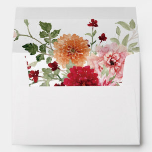 Summer Multi Color Floral Envelope