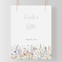 Summer Multicolor Wildflower Cards and Gifts Sign