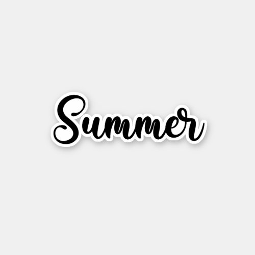 Summer Name _ Handwritten Calligraphy Sticker