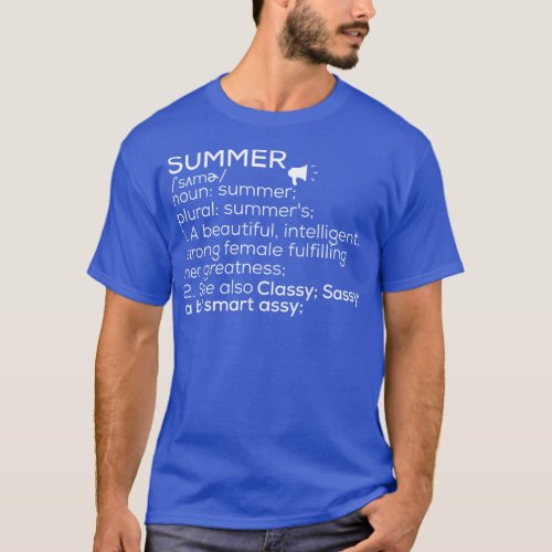 Summer Name Summer Definition Summer Female Name S T_Shirt