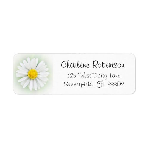 Summer Nature Garden Daisy Flower Label