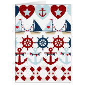 Summer Nautical Theme Anchors Sail Boats Helms (Front)